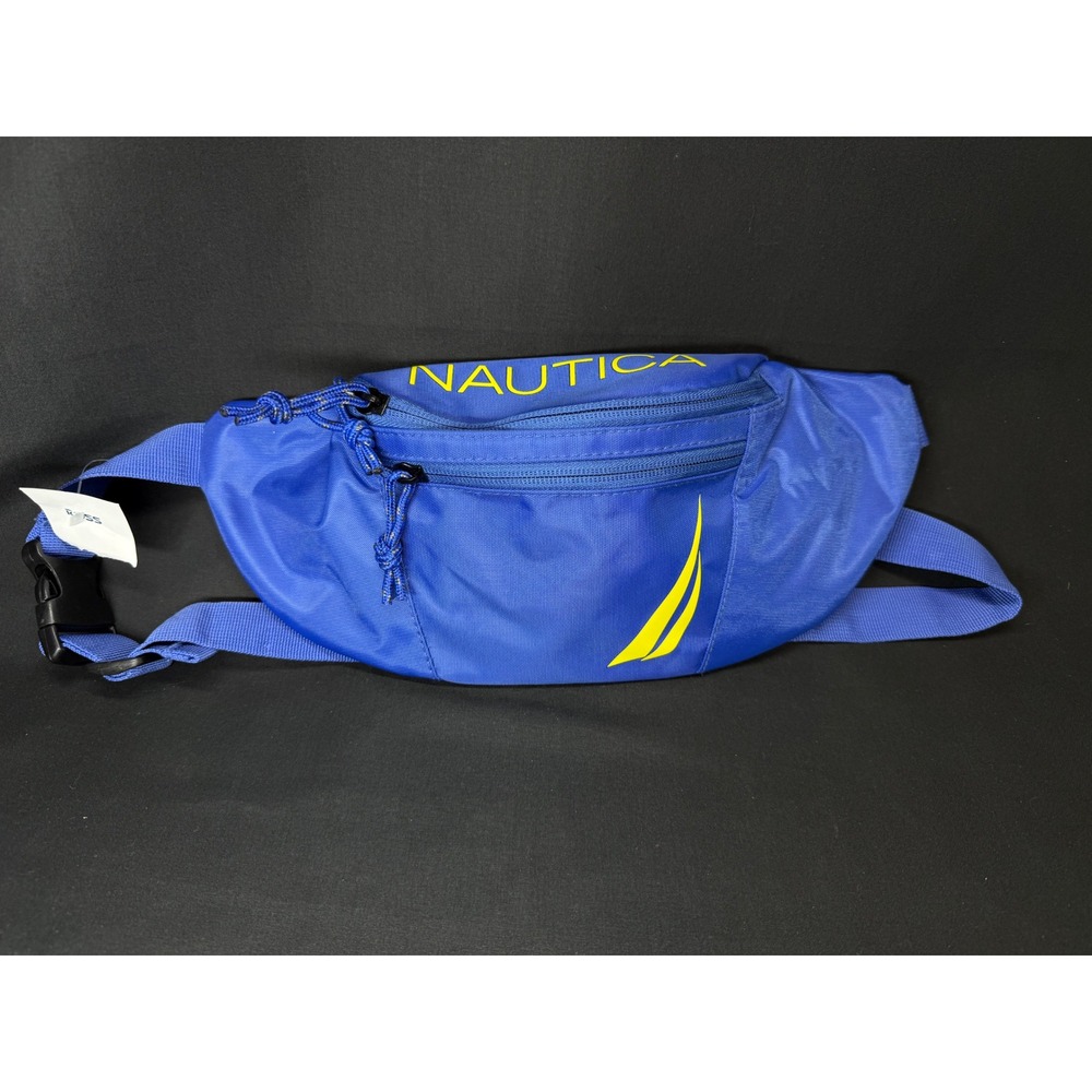 Nautica Royal Blue Fanny‎ Pack Belt Bag Waist Pouch Logo Unisex